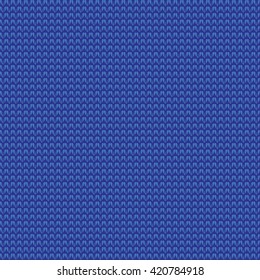 The texture in the form of knitted fabric blue color