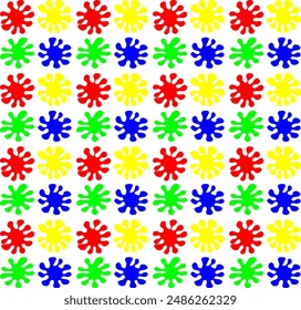 Texture in the form of multi-colored blots and spots on a white background