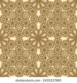 The texture is full-color abstract floral golden