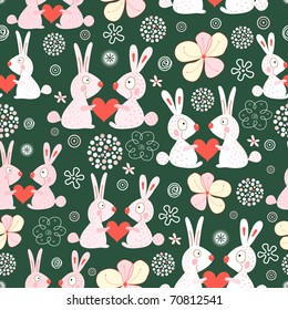 Texture funny love rabbits