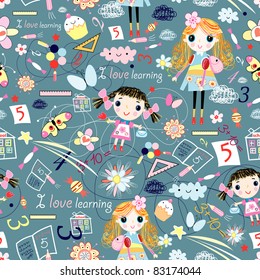 texture of the gay girls and school items