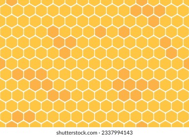 Patrón de abeja geométrica de textura. Resumen del patrón ininterrumpido del hexágono amarillo en el fondo. con espacio de copia. Elementos simples de diseño para la creación de ideas más difíciles.