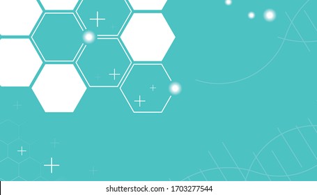 texture geometric pattern. Abstract paper full dna molecule medical background with copy space. Premium Vector