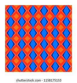 Texture geometric pattern abstract vector design tile textile stamp colorfull