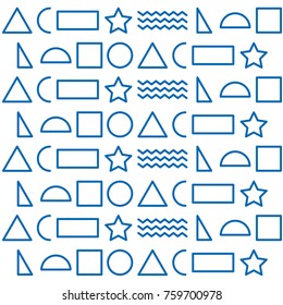 texture of geometric shapes colored figures pattern abstract