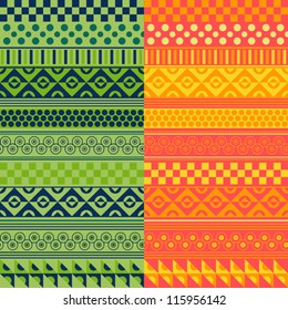 Texture with geometrical ornaments in two range of colors