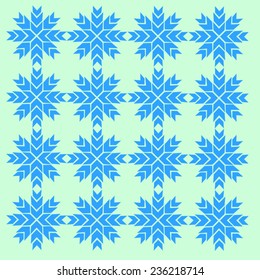 texture of graphic snowflakes