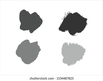 texture gray ink paint stroke background vector