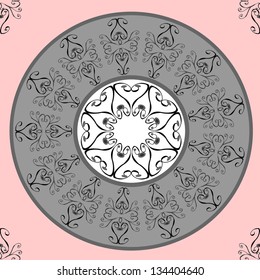texture and gray-pink background