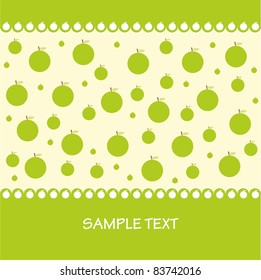 texture with green apples