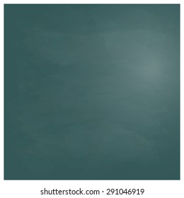 Texture green chalk board for drawing, vector illustration.