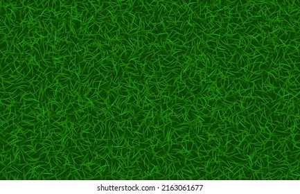 Texture of green grass. Banner with copy space. Summer background template. vector illustration