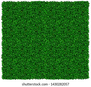 Texture of green wall of grapes or ivy. Vector graphics. Green leaves