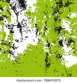 Texture in green, white, black