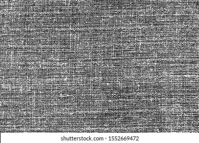 The texture of the grey linen fabric. Background of old linen fabric.