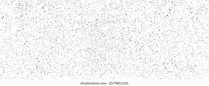Texture gritty background. Black micro dust isolated on white background. Background with little noise black particles