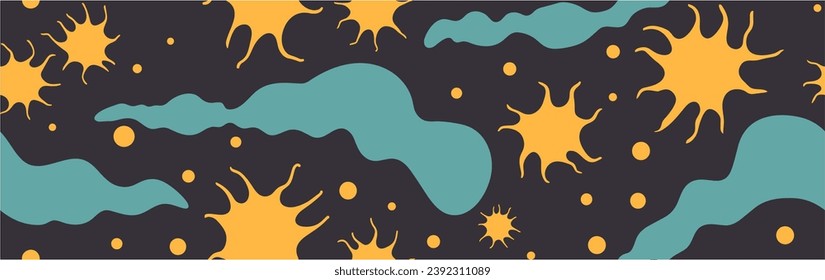 Texture with grunge shapes. Textile design texture. Halftone color texture background. Vector texture. Seamless.