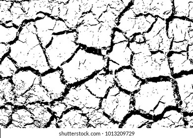 Texture for grungy effect . Abstract surface. Transparent background. Only black colors in vector.