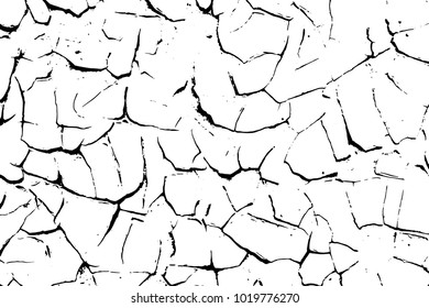 Texture for grungy effect . Abstract surface. Transparent background. Only black colors in vector.