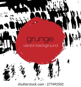 Texture for grungy effect. Black and White. Vector grunge background.