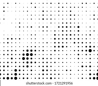 La textura de medio tono. Fondo abstracto de puntos negros en blanco