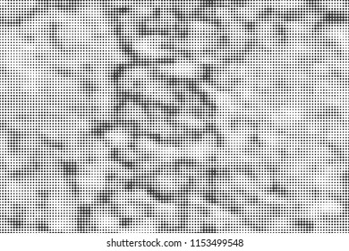 The texture of half-Tone, Background modern urban pop art. Abstract circles, Grunge black and white. Vector eps 10.