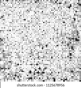 The texture of halftone is black and white. Abstract dot pattern
