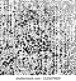 The texture of halftone is black and white. Abstract dot pattern