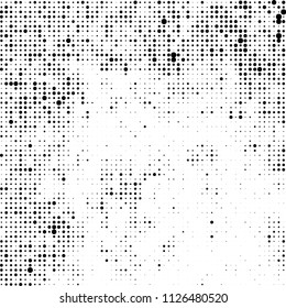 The texture of halftone is black and white. Abstract dot pattern