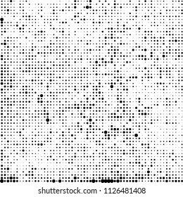 The texture of halftone is black and white. Abstract dot pattern