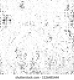 The texture of halftone is black and white. Abstract dot pattern