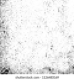 The texture of halftone is black and white. Abstract dot pattern