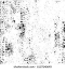 The texture of halftone is black and white. Abstract dot pattern