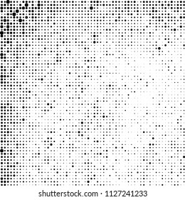 The texture of halftone is black and white. Abstract dot pattern