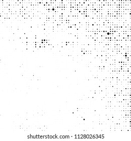 The texture of halftone is black and white. Abstract dot pattern