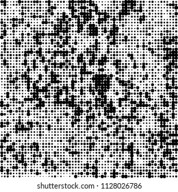 The texture of halftone is black and white. Abstract dot pattern
