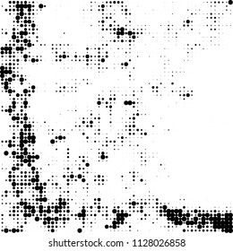 The texture of halftone is black and white. Abstract dot pattern