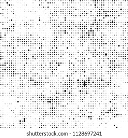 The texture of halftone is black and white. Abstract dot pattern