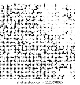 The texture of halftone is black and white. Abstract dot pattern