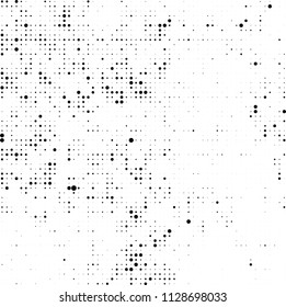 The texture of halftone is black and white. Abstract dot pattern