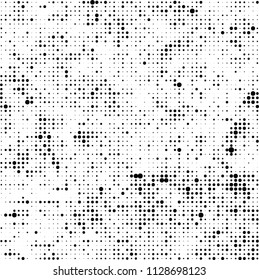 The texture of halftone is black and white. Abstract dot pattern