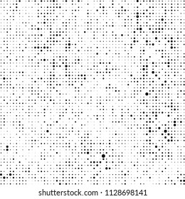 The texture of halftone is black and white. Abstract dot pattern