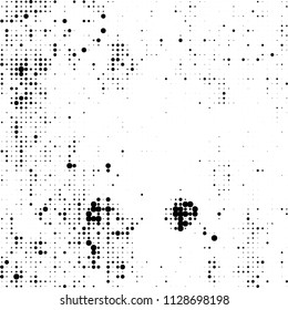The texture of halftone is black and white. Abstract dot pattern
