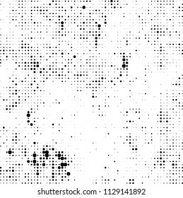 The texture of halftone is black and white. Abstract dot pattern