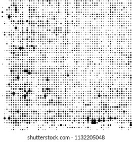 The texture of halftone is black and white. Abstract dot pattern
