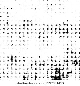 The texture of halftone is black and white. Abstract dot pattern