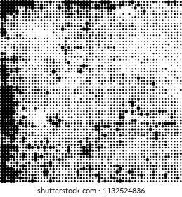 The texture of halftone is black and white. Abstract dot pattern