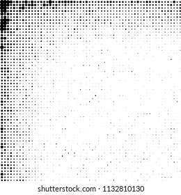 The texture of halftone is black and white. Abstract dot pattern