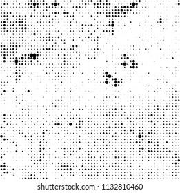 The texture of halftone is black and white. Abstract dot pattern