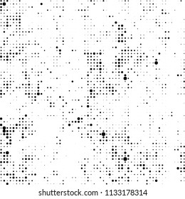 The texture of halftone is black and white. Abstract dot pattern
